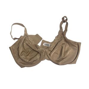 LILYETTE Women’s Tan Bra Size 42D Raw Edge Underwire‎